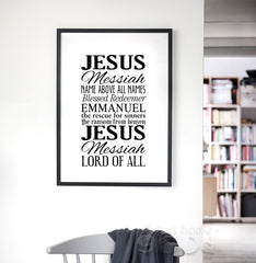Jesus Quote Painting Poster