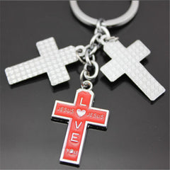 Jesus Love Cross  Key Chain