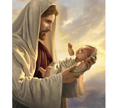 Embroider Jesus child