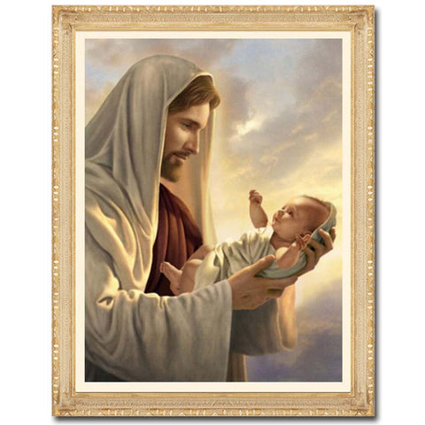 Embroider Jesus child