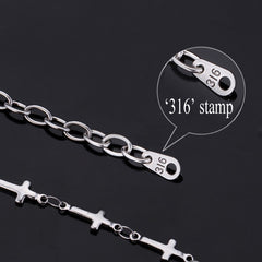 Jesus Cross Bracelet Trendy Stainless