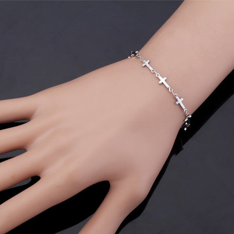Jesus Cross Bracelet Trendy Stainless