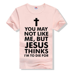 Fashion Cross T-shirt Letter