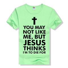 Fashion Cross T-shirt Letter