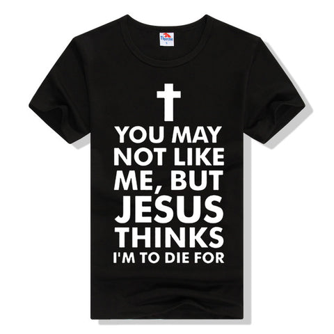 Fashion Cross T-shirt Letter