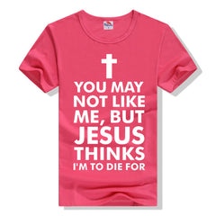 Fashion Cross T-shirt Letter