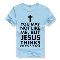 Fashion Cross T-shirt Letter