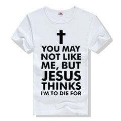 Fashion Cross T-shirt Letter