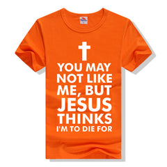 Fashion Cross T-shirt Letter