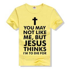 Fashion Cross T-shirt Letter
