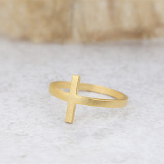 Sideways Cross Ring Prayer