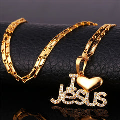 Jesus Heart Pendant & Chain