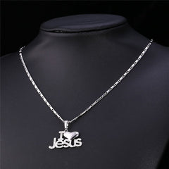 Jesus Heart Pendant & Chain