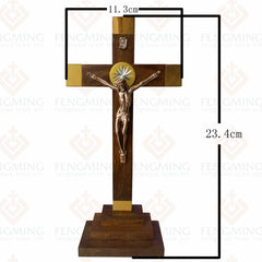 Jesus Golden Religious Wood Cross
