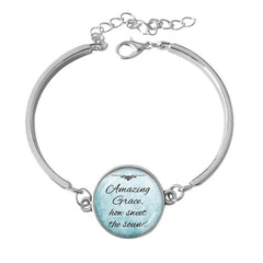 Jesus Bracelet Silver Chain