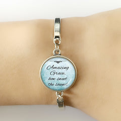 Jesus Bracelet Silver Chain