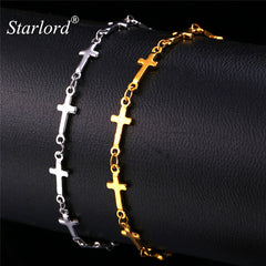Jesus Cross Bracelet Trendy Stainless