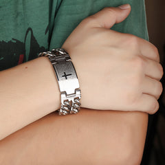 Punk Jesus Cross Bracelets