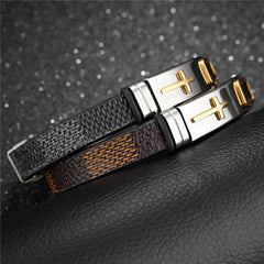 Jesus Cross Bracelet Stainless