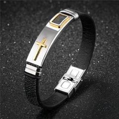 Jesus Cross Bracelet Stainless