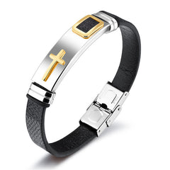 Jesus Cross Bracelet Stainless
