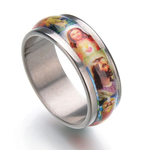 Portrait Stainless Steel Ring