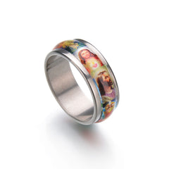 Portrait Stainless Steel Ring