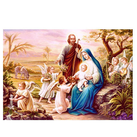 Diamond Embroidery Virgin Hug Jesus