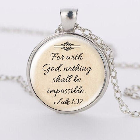 Pendant Quote Necklace