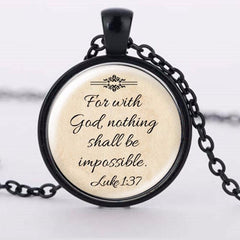 Pendant Quote Necklace