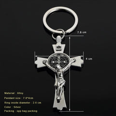Styling Jesus Cross Keychain