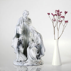 Holy Family With Angel Figurine