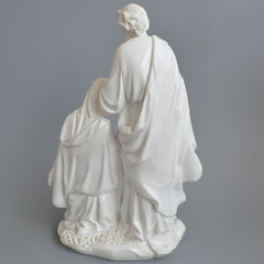 Holy Family With Angel Figurine