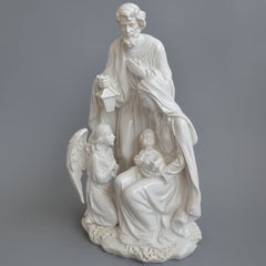 Holy Family With Angel Figurine