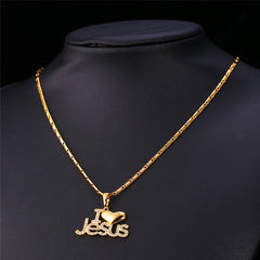 Jesus Heart Pendant & Chain