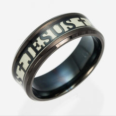 Jesus Cross Glow Ring