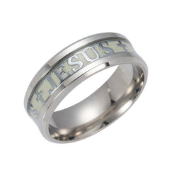 Jesus Cross Glow Ring