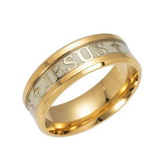 Jesus Cross Glow Ring