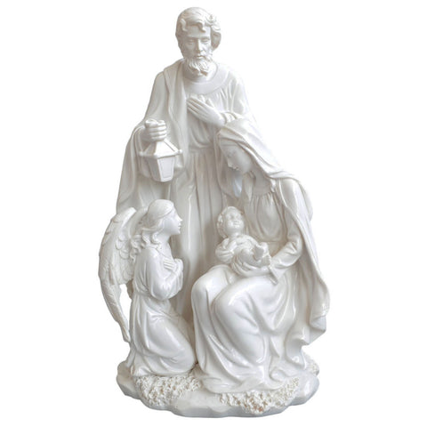 Holy Family With Angel Figurine
