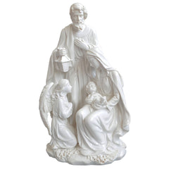 Holy Family With Angel Figurine
