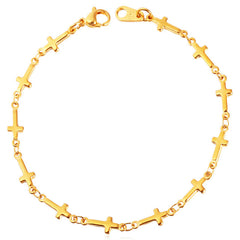Jesus Cross Bracelet Trendy Stainless