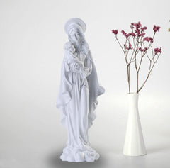 Virgin Mary Holding Jesus Statue