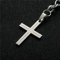 Stainless Steel Cross Keychain