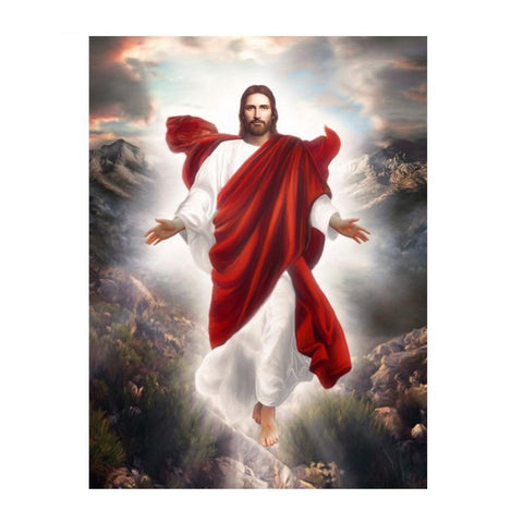 Painting Cross Stitch Religion Jesus