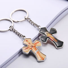 Charms Jesus Cross Keychain