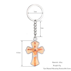 Charms Jesus Cross Keychain