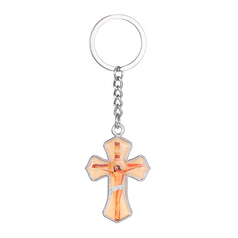 Charms Jesus Cross Keychain