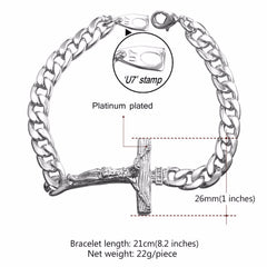 Crucifix Jesus Piece Bracelet