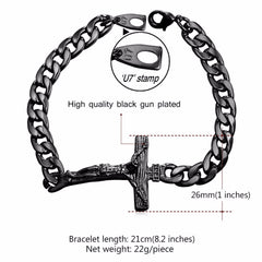 Crucifix Jesus Piece Bracelet