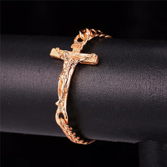 Crucifix Jesus Piece Bracelet